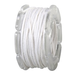 Fir cerat Rayher din bumbac, alb, 1 mm , 5 m/rola Fir cerat Rayher din bumbac, alb, 1 mm , 5 m/rola