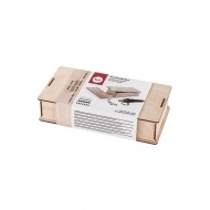 Aparat de pirogravura, 5 varfuri, cutie de lemn, natur