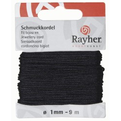 Snur bijuterii, albastru inchis, Rayher,1 mm, 20 m/rola