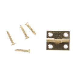 Balamale, auriu, 15x12 mm, bras. tab bag, 4pcs. w. srews Balamale, auriu, 15x12 mm, bras. tab bag, 4pcs. w. srews