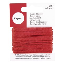 Snur bijuterii, red, Rayher, 2 mm, 9 m/rola Snur bijuterii, red, Rayher, 2 mm, 9 m/rola