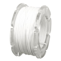 Fir cerat Rayher cu miez de nylon, o 0.6mm, alb, spool 10m, tab-bag 1spool Fir cerat Rayher cu miez de nylon, o 0.6mm, alb, spool 10m, tab-bag 1spool