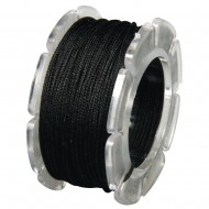 Fir cerat Rayher cu miez de nylon, o 0.6mm, negru, spool 10m, tab-bag 1spool