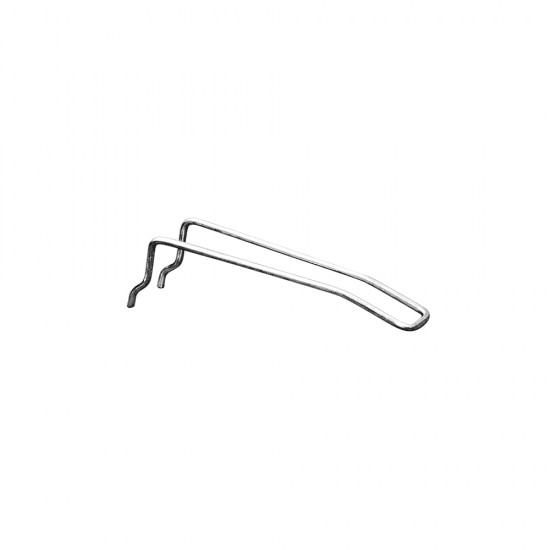 Hooks for punched walls for 1 tab-bag, 10 mm long, 2,5 mm o