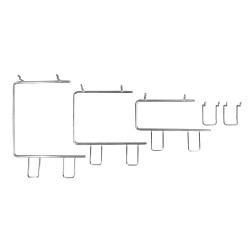 Double-hooks-set for tap bags, 5 sizes Double-hooks-set for tap bags, 5 sizes