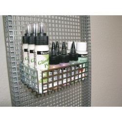 Perforated plate basket, 160x105x40 mm, hook into perforated plates Perforated plate basket, 160x105x40 mm, hook into perforated plates