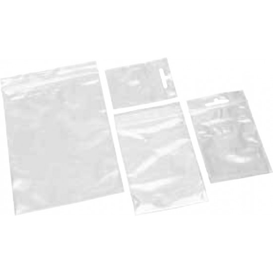 OPP- flat bags for Plics B6, 125x185x0,04 mm, tab-bag 50 pc
