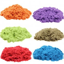 Nisip kinetic, 500 gr, DIVERSE CULORI Nisip kinetic, 500 gr, DIVERSE CULORI