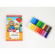 Plastilina scolara Koh-I-Noor, 20 culori
