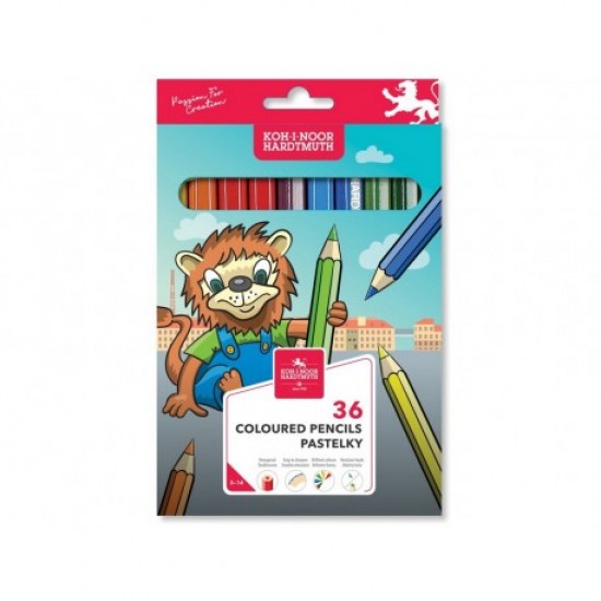 Creioane colorate Koh-I-Noor, LEU, 36 culori
