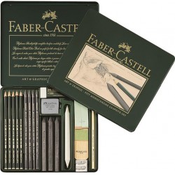 Set Pitt Monochrome Grafit Faber-Castell Set Pitt Monochrome Grafit Faber-Castell