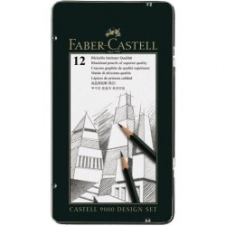 Set Creion Grafit Castell 9000 Faber-Castell Set Creion Grafit Castell 9000 Faber-Castell