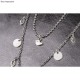 Metallic mini-pendant Bird, silver, 8x5mm, tab-bag 6pcs