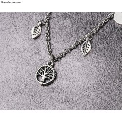 Metal mini-pendant Tree of life, 10mm ø, silver, tab-bag 3pcs Metal mini-pendant Tree of life, 10mm ø, silver, tab-bag 3pcs