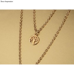 Metal mini-pendant Tree of life, 10mm ø, gold, tab-bag 3pcs Metal mini-pendant Tree of life, 10mm ø, gold, tab-bag 3pcs