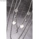 Metal mini rhinestone pendant Drops, silver, 4.5x6.5mm, tab-bag 2pcs