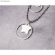 Metallic pendant Star, silver, 19x9mm, tab-bag 2pcs