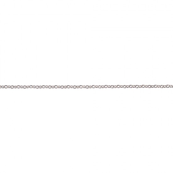 Link chain, silver, 42cm, 2x3mm, tab-bag 1pc