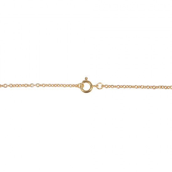 Link chain, gold, 42cm, 2x3mm, tab-bag 1pc