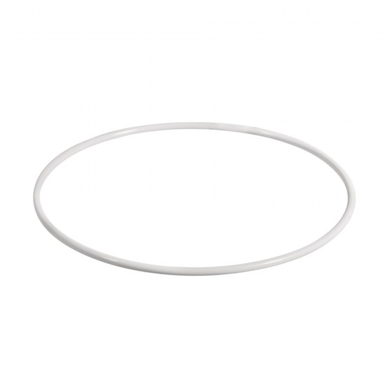 Inel metalic, white, diam.25 cm