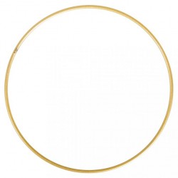 Inel metalic, gold, diam.15 cm