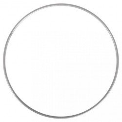 Inel metalic, silver, diam.15 cm