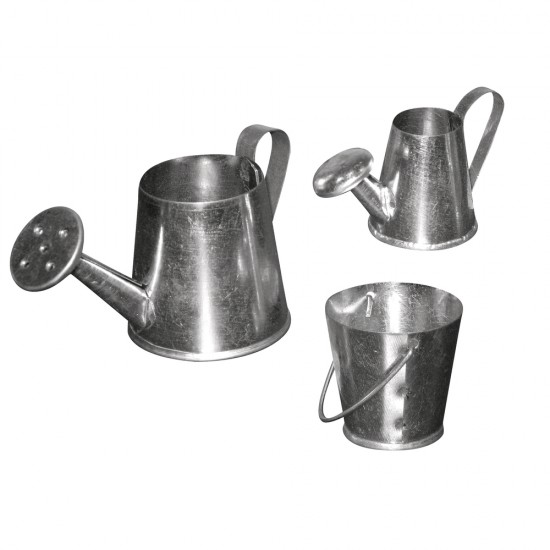 Mini decoratiuni pentru gradinarit, Rayher, din metal, dimensiune 3-5 cm, 3 piese/set