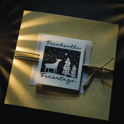 Stampila Rayher, "Friedvolle Feiertage", 6x7cm Stampila Rayher, "Friedvolle Feiertage", 6x7cm