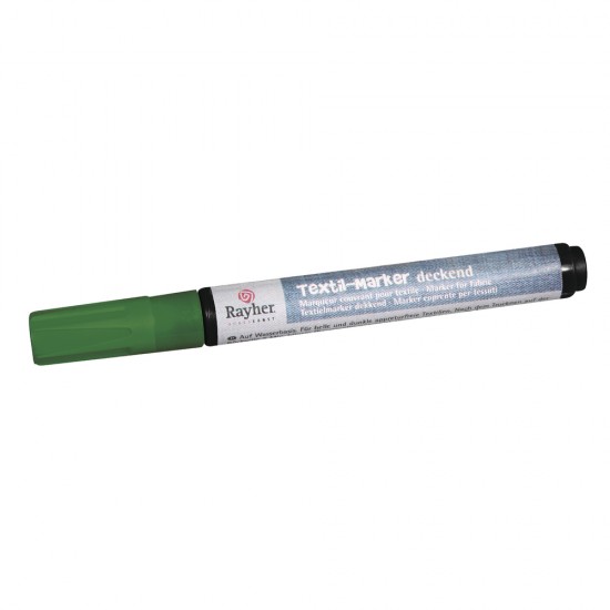 Marker pentru textile, culoare verde inchis, 2-4 mm