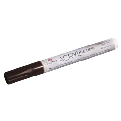 Marker acrylic Rayher, varf rotund de 2-4 mm, cu ventil, culoare castaniu Marker acrylic Rayher, varf rotund de 2-4 mm, cu ventil, culoare castaniu