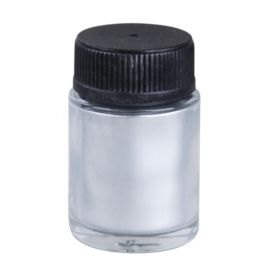 Metallic pigment, fine, silver, bottle 20ml