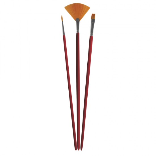 Pensula Rayher, Arta, modele si dimensiuni diferite, 3buc/set