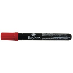 Marker Rayher, de uz general, varf rotund 2-4 mm, cu ventil, culoare rosu