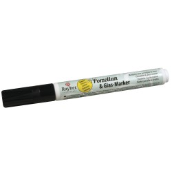 Marker Rayher, contur pentru portelan si sticla, 1 mm, culoare negru