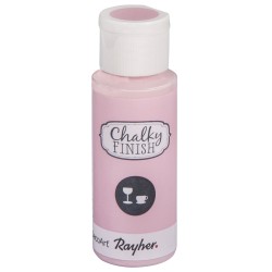 Vopsea Rayher Chalky Finish pentru sticla, cantitate 59 ml, culoare  trandafiriu