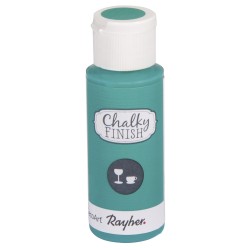 Vopsea Rayher Chalky Finish pentru sticla, cantitate 59 ml, culoare verde mare