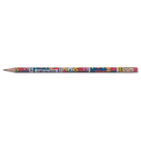 Creion grafit Koh-I-Noor, HB, cu guma, PUZZLE
