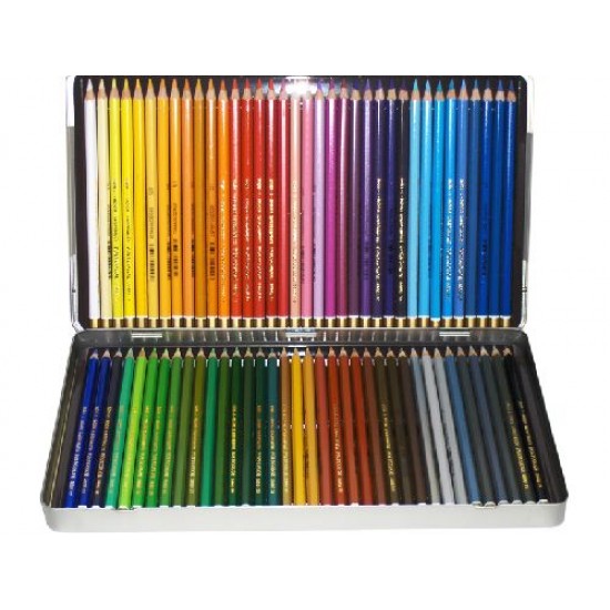 Creioane colorate Koh-I-Noor Aquarell MONDELUZ, cutie metal, diametru mina 3.8 mm, 72 culori/set