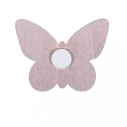 Fluturi lemn, 5x4x0,5 cm, 6 buc/set