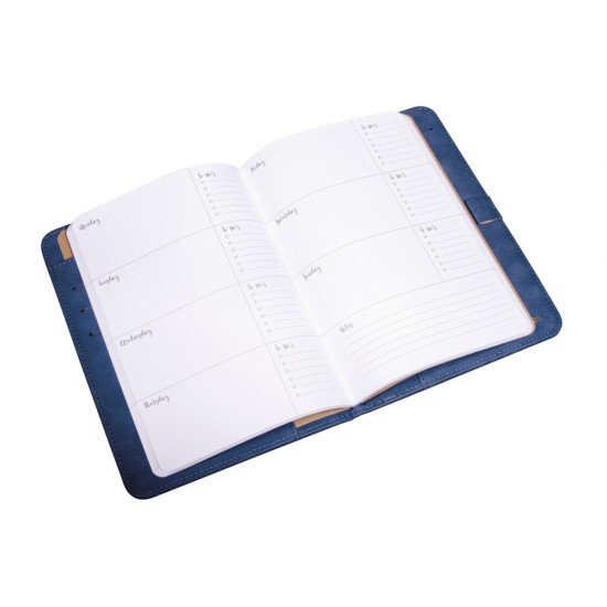 Traveler´s Notebook,FSC Mix Credit, denim blue, 22x16cm, +wk planner, denim, box 1pc