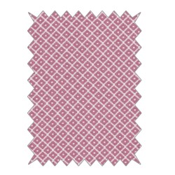 Material textil Rayher, romburi, alb/rosu deschis, dimensiune 100x70 cm, 100% bumbac, 110 g/m2