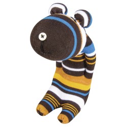 Kit creativ pentru copii, ursulet din ciorap, dimensiune 6x10x19 cm