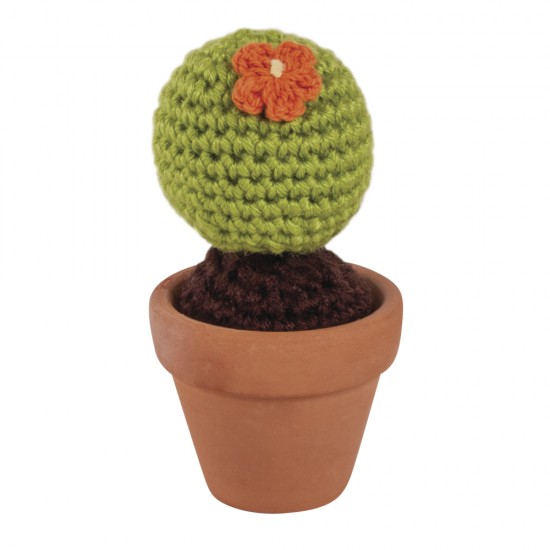 Kit creativ Rayher  Cactus crosetat , dimensiune 4,5x9 cm