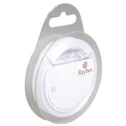 Panglica organza alba Rayher, cu inimioare, 1 cm, 10 m/rola Panglica organza alba Rayher, cu inimioare, 1 cm, 10 m/rola