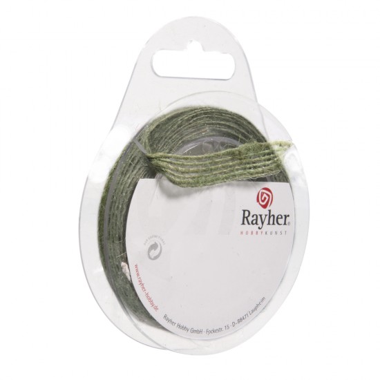 Panza de sac verde inchis Rayher, 10 mm, 4 m/rola