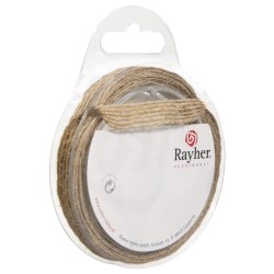 Panza de sac natur Rayher, 10 mm, 4 m/rola Panza de sac natur Rayher, 10 mm, 4 m/rola
