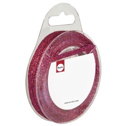 Panglica roz cu slipici Rayher, 6 mm, 10 m/rola Panglica roz cu slipici Rayher, 6 mm, 10 m/rola