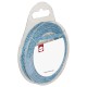 Panglica light blue cu sclipici Rayher, 6 mm, 10 m/rola