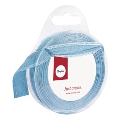 Panglica light blue Rayher, 15mm, 5 m/rola Panglica light blue Rayher, 15mm, 5 m/rola