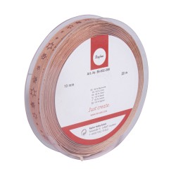 Panglica antique pink Rayher, stelute, 10 mm, pretul este pe metru liniar